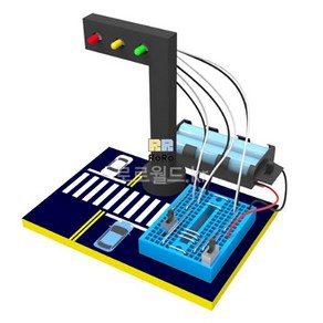 뉴 브레드보드 3색 LED 신호등 만들기