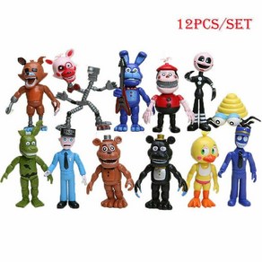 SanBeans Freddy '의 액션 피규어 장난감에서 12pcs 5 박(Colorful)