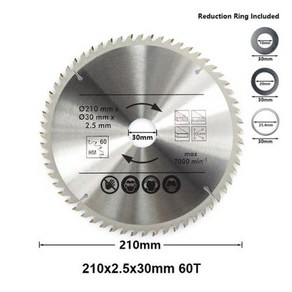 XCAN 원형 톱 블레이드 직경 210mm 치아 24T 48T 60T 80T 목재 절단 디스크 카바이드 팁 TCT 톱날 목공 도구