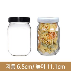 유리병 잼병 고려쨈380g 플라스틱마개(A) 63파이, 1개, 1개