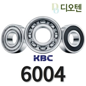 KBC 베어링 6000 ZZ DD 국산 깊은 홈 볼베어링 볼 베아링 철제커버 고무커버 산업용 기계 수리 전동공구 에어공구 부품, 1개