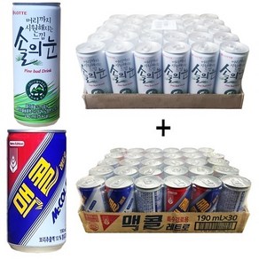 솔의눈240ml(30캔) + 맥콜190ml(30캔), 60개, 240ml