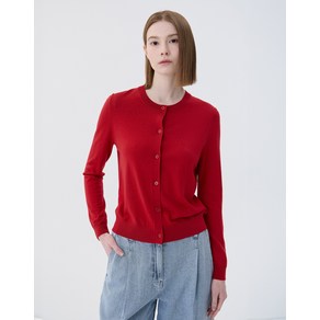 24SS [BEST][재입고][울100%][스테디셀러]레드 울 가디건 WSSW4AC15P2