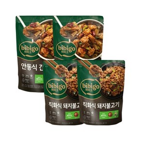 비비고 안동식 간장찜닭 700g x2개+돼지불고기 400g x2개, 없음