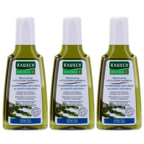 라우쉬 씨위드 디그리징 샴푸 지성 두피케어 모발볼륨 200ml 3팩, 3개
