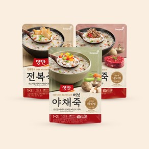 동원 양반 전복죽 420g+쇠고기죽 420g+버섯 야채죽 420g 2개씩 총 6개, 상세 설명 참조, 상세 설명 참조, 상세 설명 참조