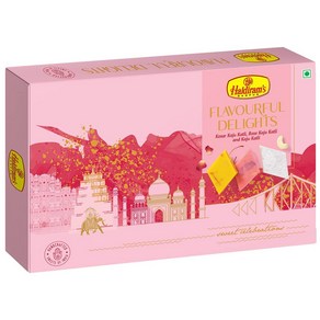 인도 할디람 Haldiams Nagpu 맛있는 즐거움 모듬 Kaju Katli (500 g), 1개, 500g