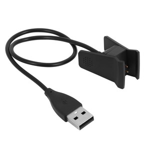 Fitbit Alta 교체용 USB 충전기 어댑터 코드 스마트 피트니스 워치용 클립 1, 01 black, 1개