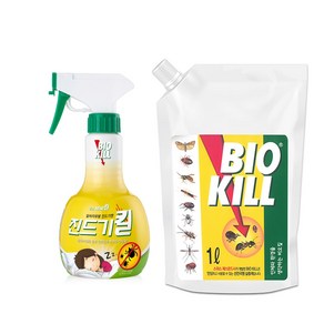 동성 비오킬 진드기킬 370ml +비오킬 1리터 살충제 먼지다듬이 베드버그 스프레이