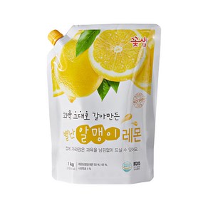 꽃샘 별난 알맹이 레몬 1kg 레몬차 레몬청 에이드, 단품, 1개, 1개입