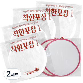 에파타클린업 착한포장 건식 청소포 스윙 190mm 30p x 4개 + 청소기 전용패드 2p, 2세트