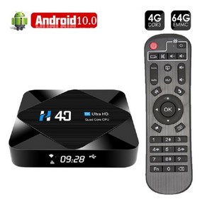 TV 셋톱박스 안드로이드셋탑박스 OTT셋톱박스 스마트 셋톱 박스 블루투스, 6.Eu 플러그 - 4G64G, 1개