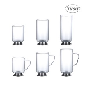 [YUSA] 스텐 내열유리 머그컵 2type 360ml 500ml 600ml, B-3(600ml), 1개