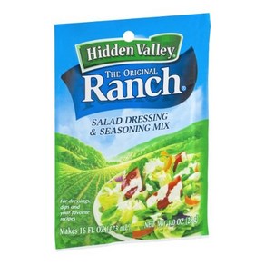 Hidden Valley Ranch Salad Dessing & Seasoning Mix 히든 밸리 랜치 샐러드 드레싱 & 시즈닝 믹스, 1개, 68.04g