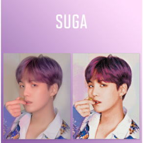 방탄소년단 DIY 방탄큐빅페인팅 방탄 보석십자수 BTS CUBIC PAINTING, 3. SUGA, 1개