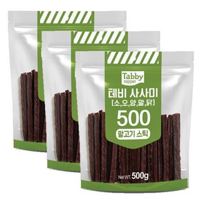 테비 사사미, 3개, 500g, 말고기스틱