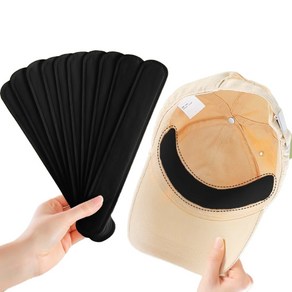 모자 땀 흡수 패드 라이너 캡가드 오염방지 50P, 블랙