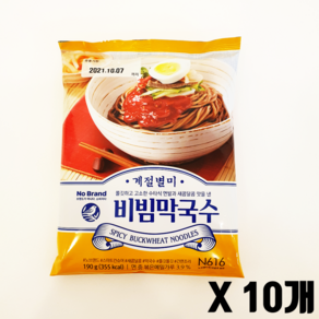 노브랜드 비빔 막국수 190g, 10개