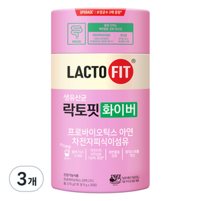 종근당건강 락토핏 생유산균 화이버, 270g, 3개