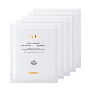 d'Alba WHITE TRUFFLE NOURISHING TREATMENT MASK 마스크팩 25ml 보습 영양 진정 데일리 홈케어 마스크팩, 5개입, 3개