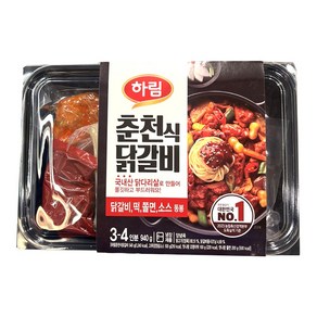 하림 춘천식 닭갈비 940g 3-4인분 냉장