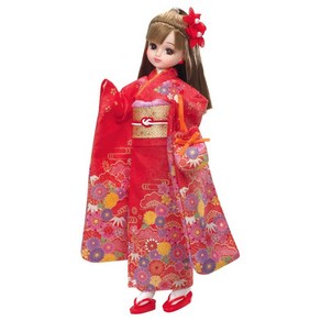 LD-30 Kimono 3 다카라 토미 리카 짱 인형 리카 짱 홍색 옷을 갈아 입는 잔디, 상세페이지 참조, 상세페이지 참조