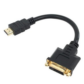 [MBF] HDMI to DVI-I 듀얼 M/F 변환케이블 MBF-HMDVIF-15CM-A [블러스터/0.15m]