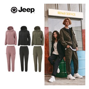 [지프] ● JEEP 여성 23FW 소프트 웜 우븐 셋업 2종 (자켓+팬츠)