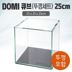 DOMI 25 큐브 수조 (뚜껑포함 일반) (25x25x25)+우레탄매트서비스