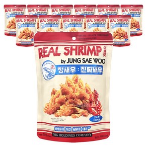 정새우 진짜새우 오리지널맛, 50g, 12개