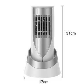 세계일주 가정용 타워형 PTC 전기히터 스마트 온풍기 T41T-SJM, 흰색