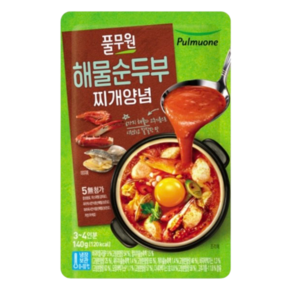 풀무원 해물순두부찌개양념 140g, 3개