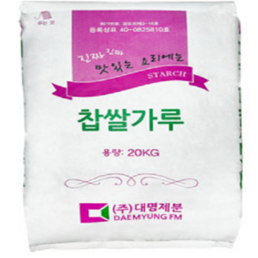 대명제분 찹쌀가루(국산) 쌀 20kg, 1개