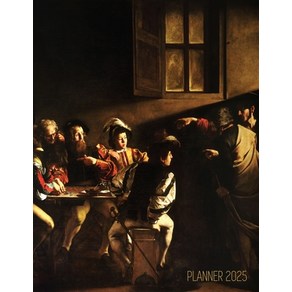 (영문도서) Caavaggio Planne 2025: The Calling of Saint Matthew Beautiful Chistian At Y... Papeback, Semsoli, English, 9781965994429