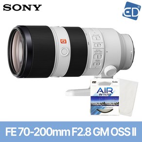 [소니정품] 렌즈 FE 70-200mm F2.8 GM OSS II (후드+파우치포함) +켄코필터+포켓융/줌렌즈/ED, 01소니FE 70-200mm F2.8 GM OSS II