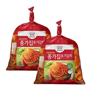 무료배송!!! 종가집 오래오래 맛있는 포기김치 3kg 코스트코 국산 김치 (아이스박스 무료포장), 2개