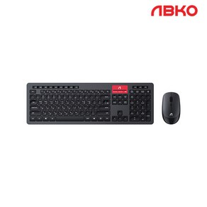 ABKO WKM900 무소음 무선 키보드 마우스 세트 (블랙)