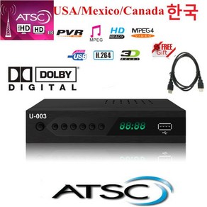 QAM TV ATSC 컨버터 박스 언어 지상 HD 디지털 리시버 튜너 미국 캐나다 멕시코 ATSC-T, 01 U003_01 CHINA, 01 U003_01 CHINA