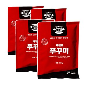 제대로 쭈꾸미볶음 350g 매운맛 (냉동), 4개