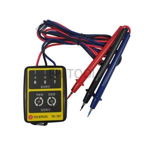 태광전자 검상기 TK-107 검상계 상테스터기 감지 전압 측정 탐지기 PHASE ROTATION TESTER CHECKMAN 감지기, 1개