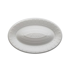 PSP 트레이 330호 (회접시 정육접시), 백색(무코팅), 1개, 300개입