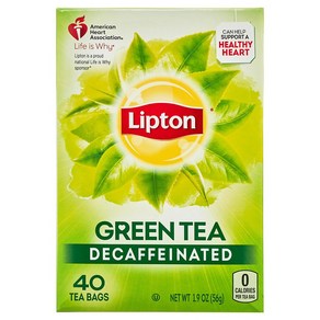 립톤 디카페인 내츄럴 그린 티 티백 Lipton Decaffeinated Green Tea