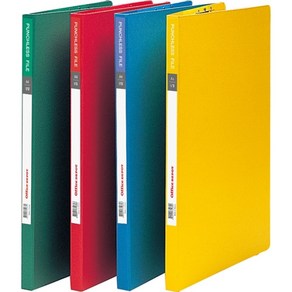 펀치리스화일 색지 상철 청색 OfficeDEPOT, 단품