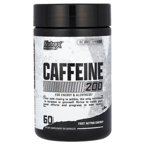 Nutex Reseach 블랙 시리즈 Caffeine 200 60캡슐, 1개, 60정