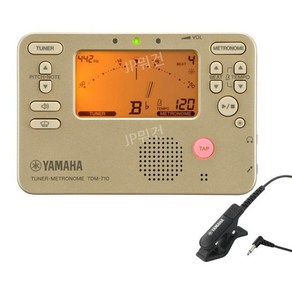 YAMAHA 튜너/메트로놈(마이크 첨부) TDM-710GLM, 1개, 단일 옵션