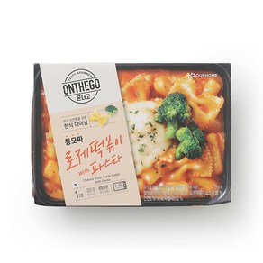 아워홈 온더고 통모짜 로제 떡볶이 with 파스타, 2개, 320g