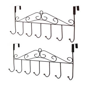 엔틱스타일 도어훅 옷걸이 7구 5구 방문옷걸이 1+1