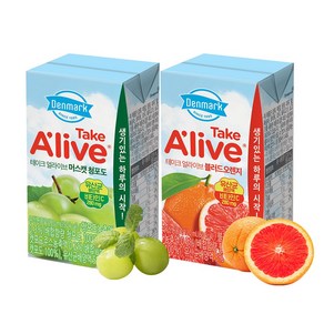 동원 [동원] 덴마크 테이크얼라이브 블러드 오렌지120ml x24개+머스캣 청포도120ml x24개(총48개), 120ml
