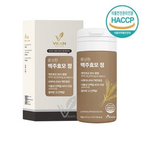 비카인 풍성한 동결건조 맥주효모 정 고순도 고단백질 베타글루칸 600mg, 1박스, 60정