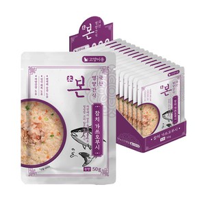 본 영양간식 고양이용 가쓰오부시 죽 1박스, 15개, 50g, 참치